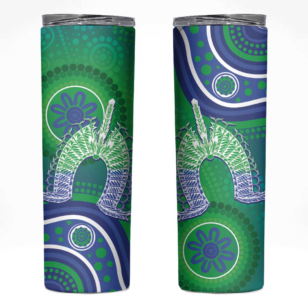 Australia Torres Strait Islanders Skinny Tumbler Dhari Aboriginal Pattern