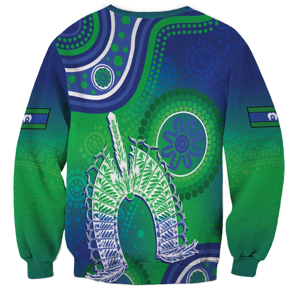 Australia Torres Strait Islanders Sweatshirt Dhari Aboriginal Pattern