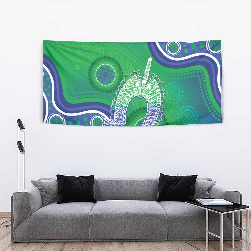 Australia Torres Strait Islanders Tapestry Dhari Aboriginal Pattern