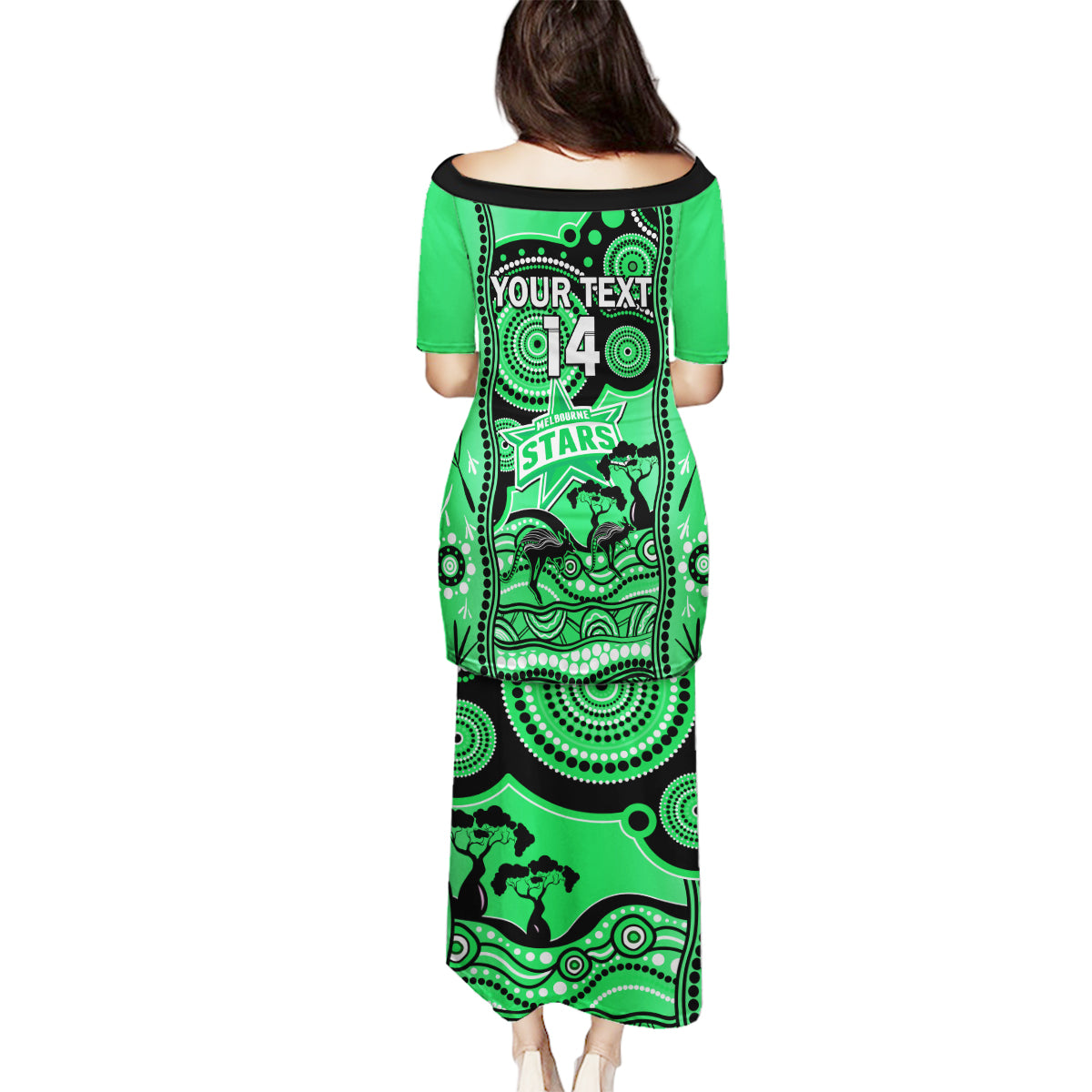 custom-melbourne-stars-cricket-family-matching-puletasi-dress-and-hawaiian-shirt-happy-australia-day-aboriginal-art