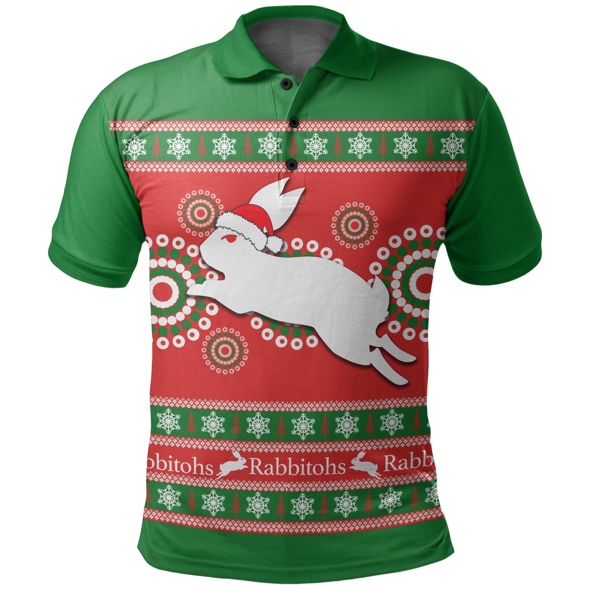 rabbitohs-christmas-polo-shirt