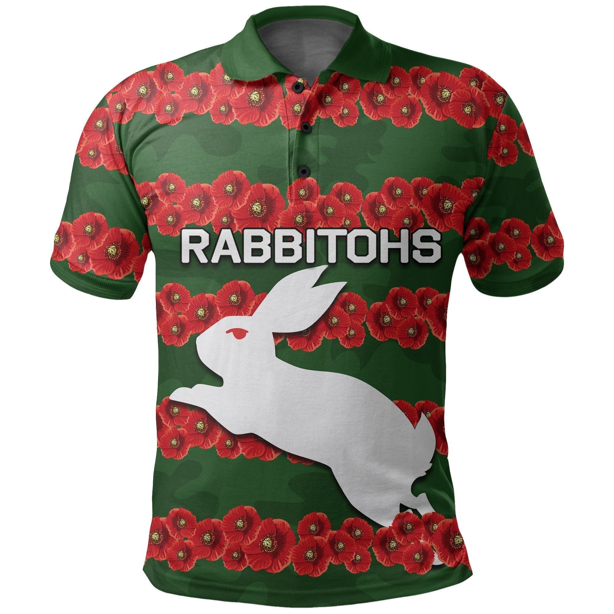 custom-personalised-rabbitohs-polo-shirt-poppy-flowers