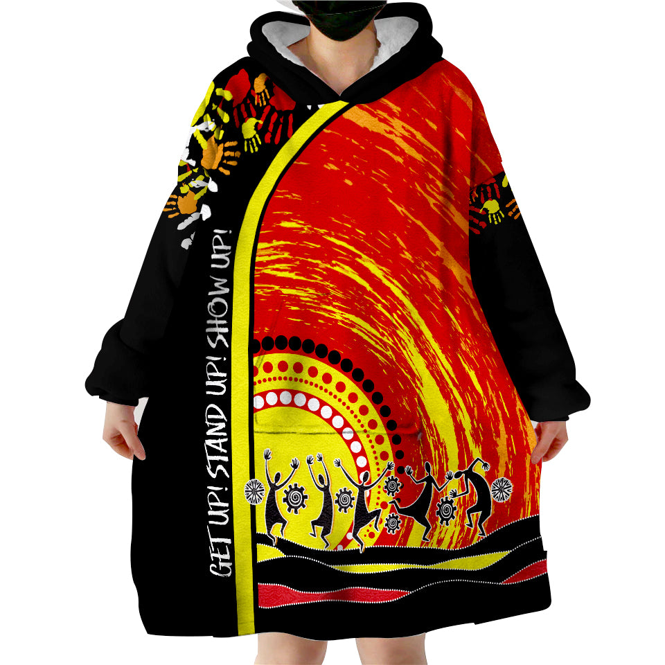 custom-personalised-aboriginal-naidoc-week-2022-get-up-stand-up-show-up-wearable-blanket-hoodie