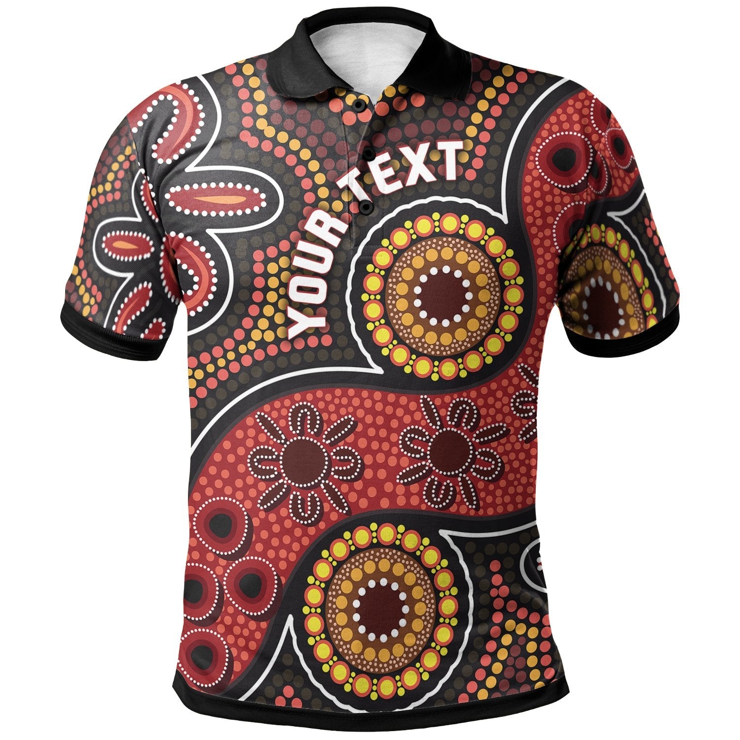 custom-aboriginal-polo-shirt-indigenous-circle-dot-painting-style