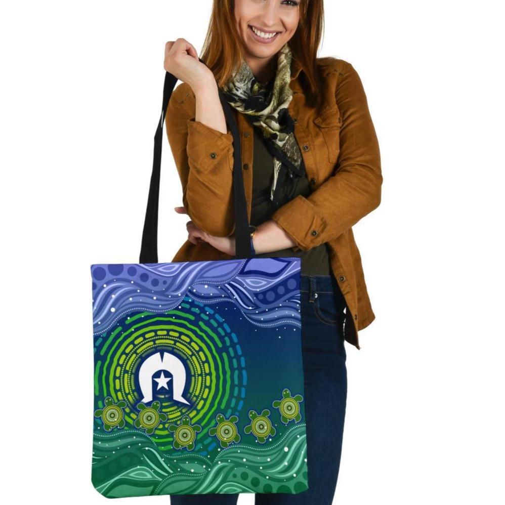 torres-strait-islanders-tote-bags-aboriginal-turtle