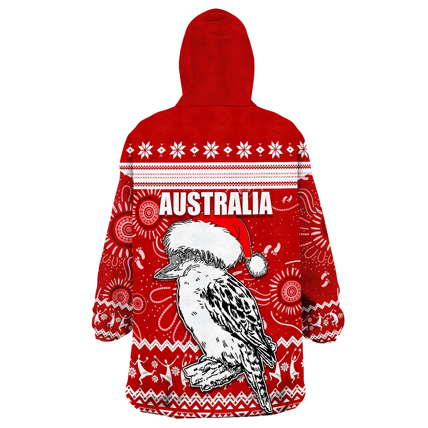 australia-christmas-aboriginal-art-santa-kookaburra-wearable-blanket-hoodie