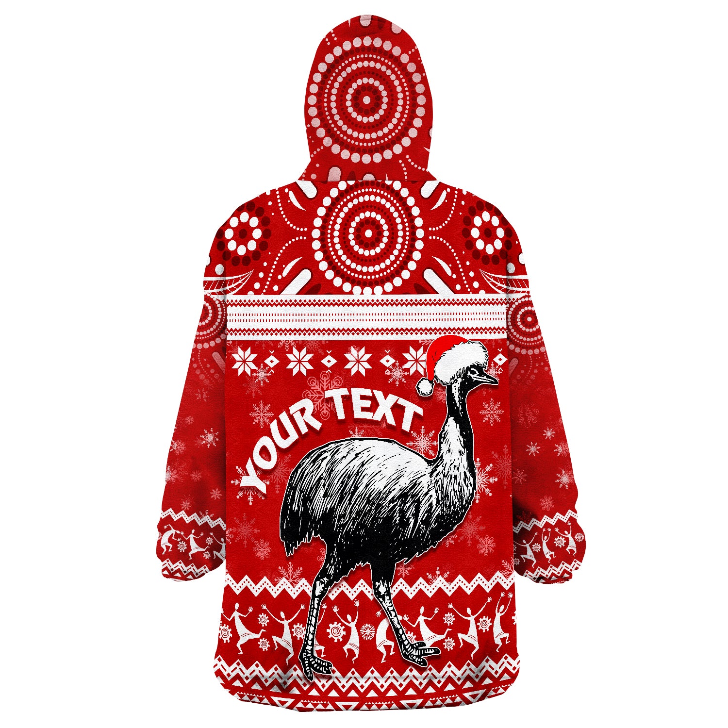 australia-christmas-aboriginal-art-santa-emu-bird-wearable-blanket-hoodie