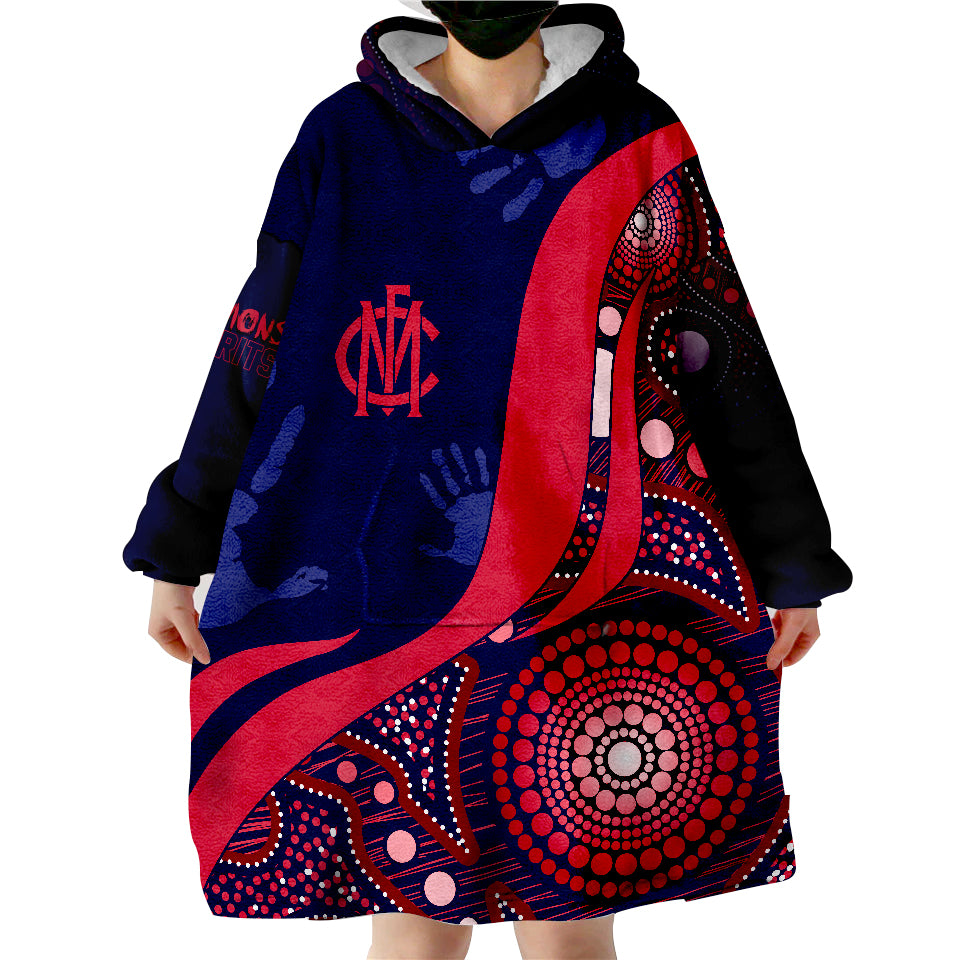 personalised-melbourne-dees-aboriginal-demons-spirit-wearable-blanket-hoodie