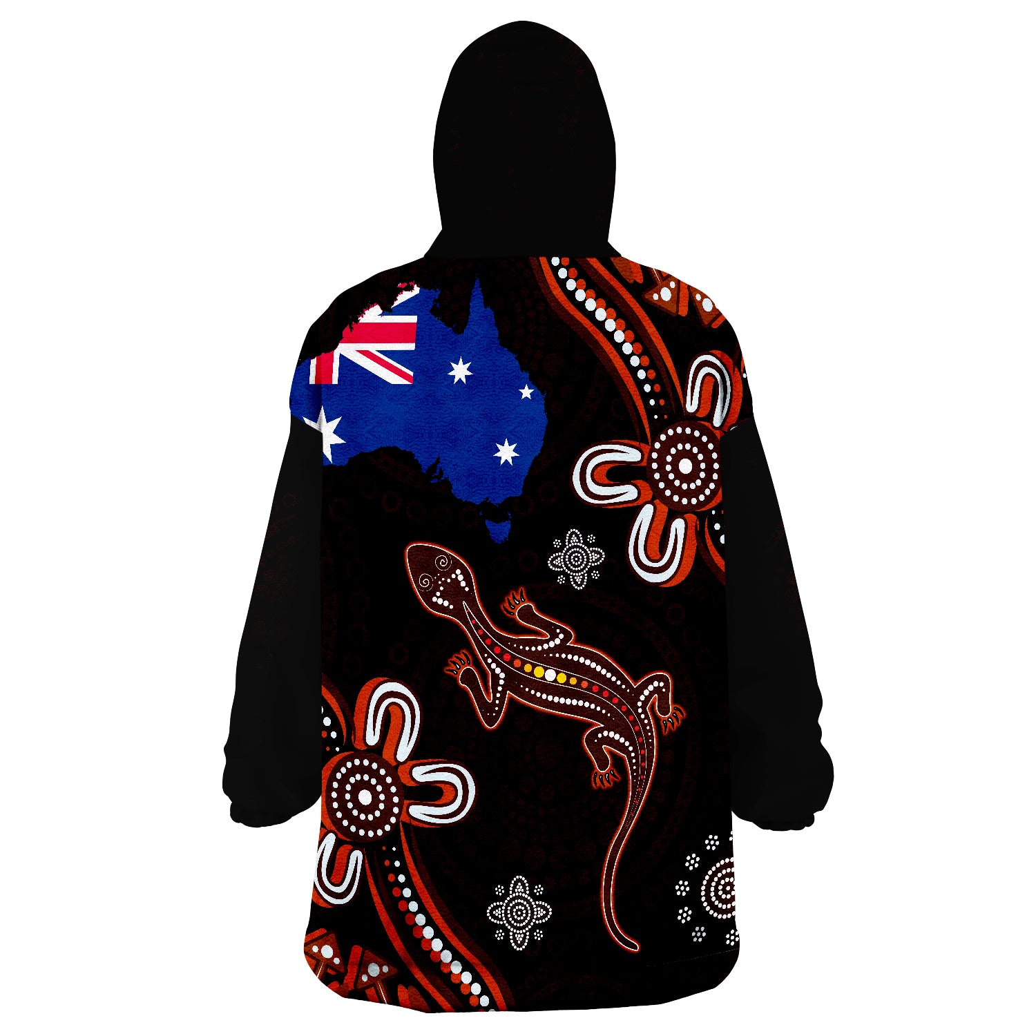 aboriginal-dot-lizard-and-flag-wearable-blanket-hoodie