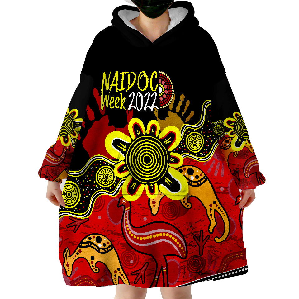 indigenous-naidoc-week-2022-kangaroo-and-emu-birds-wearable-blanket-hoodie