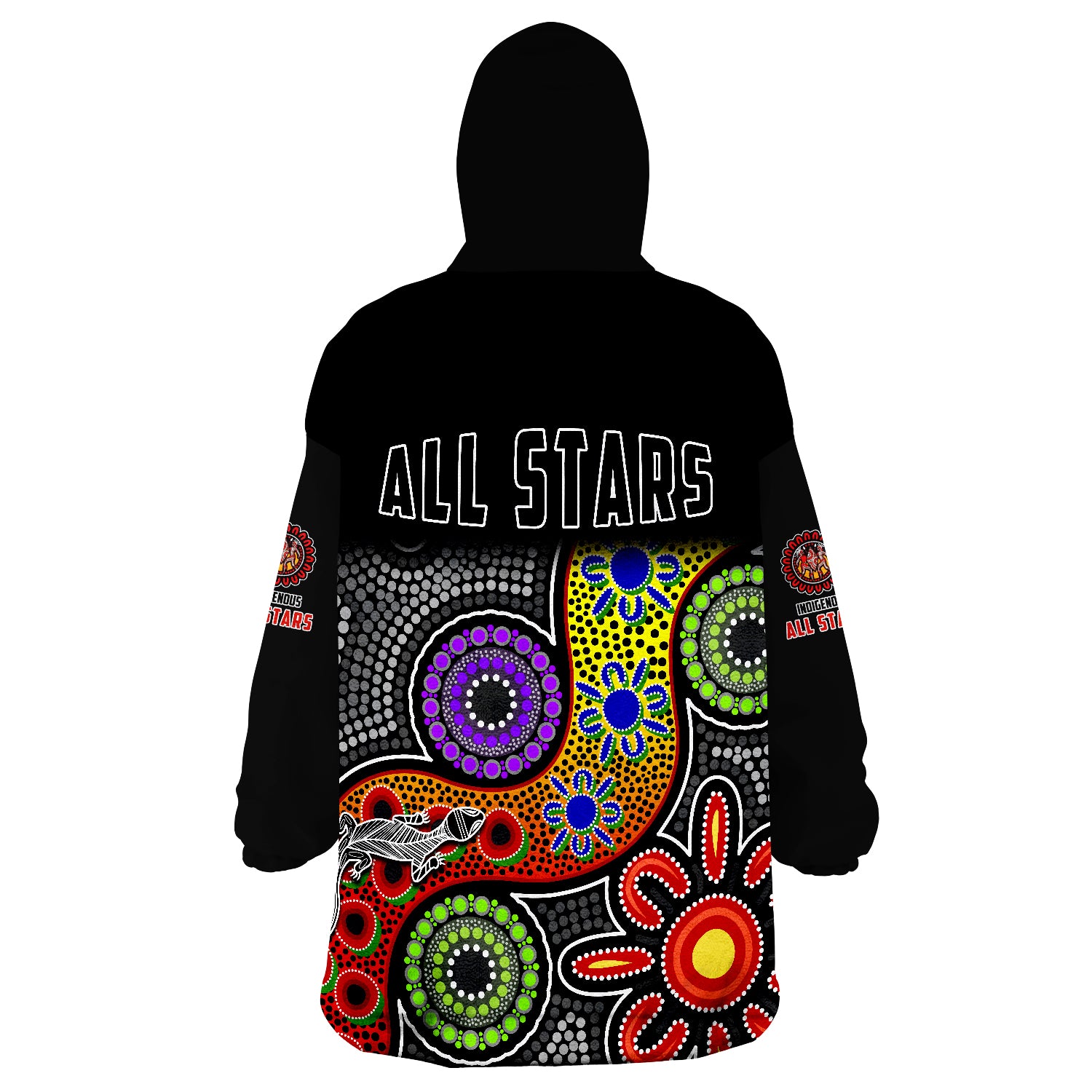 all-stars-christmas-indigenous-dreamtime-wearable-blanket-hoodie