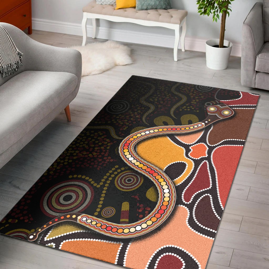 area-rug-aboriginal-snake-with-dot-painting