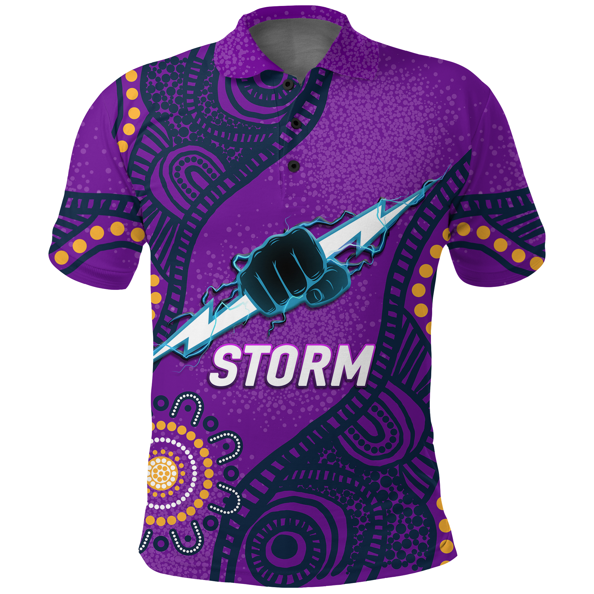 Storm Rugby 2022 Aboriginal Art Polo Shirt 