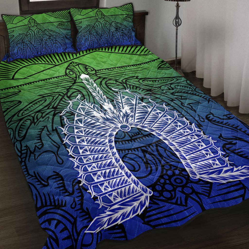 torres-strait-islanders-quilt-bed-set-turtle-and-dhari-mask