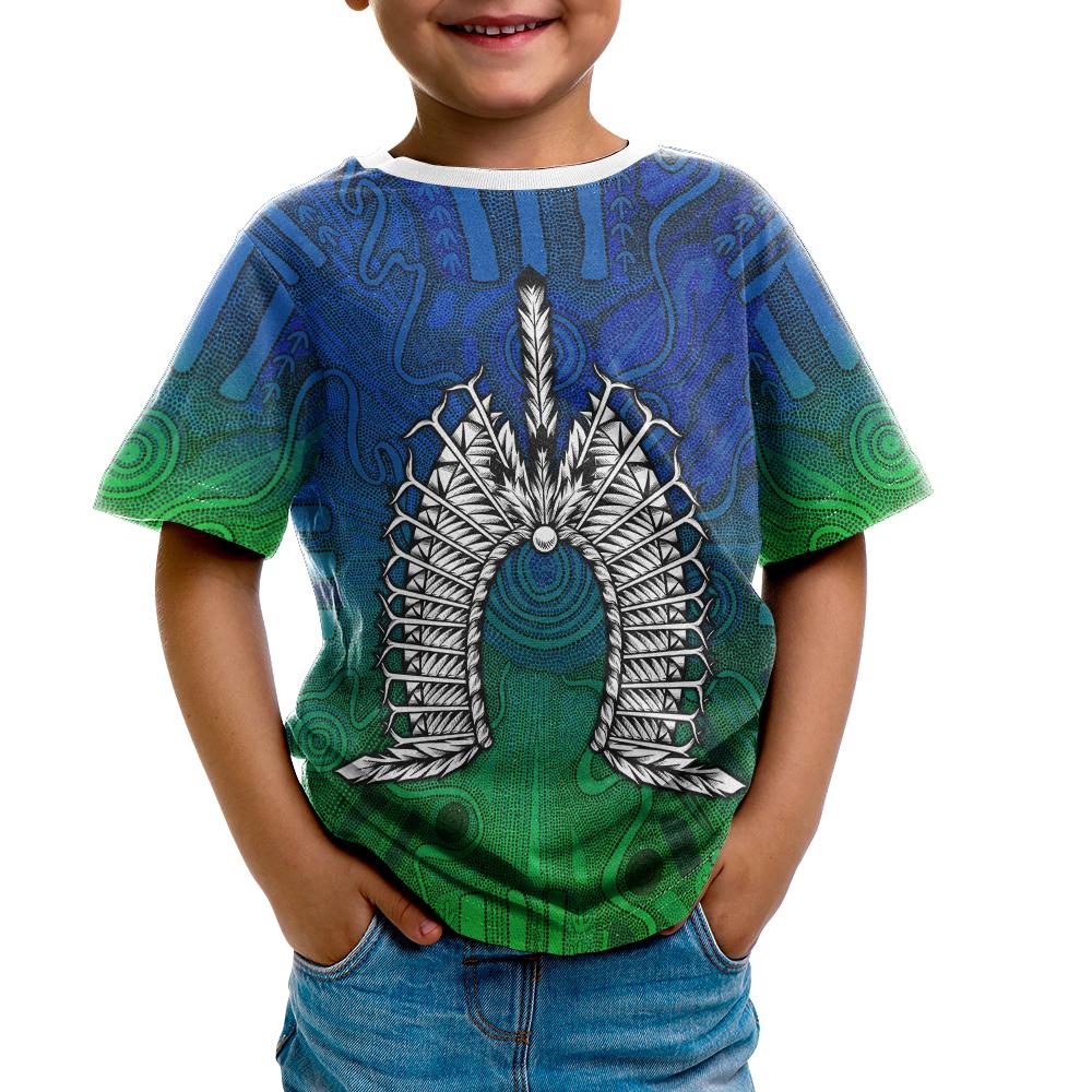 torres-strait-islander-kid-t-shirt-dhari-mask