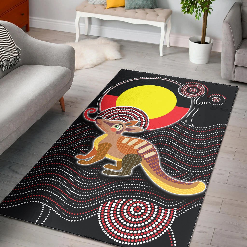 aboriginal-area-rug-numbat-with-aboriginal-flag