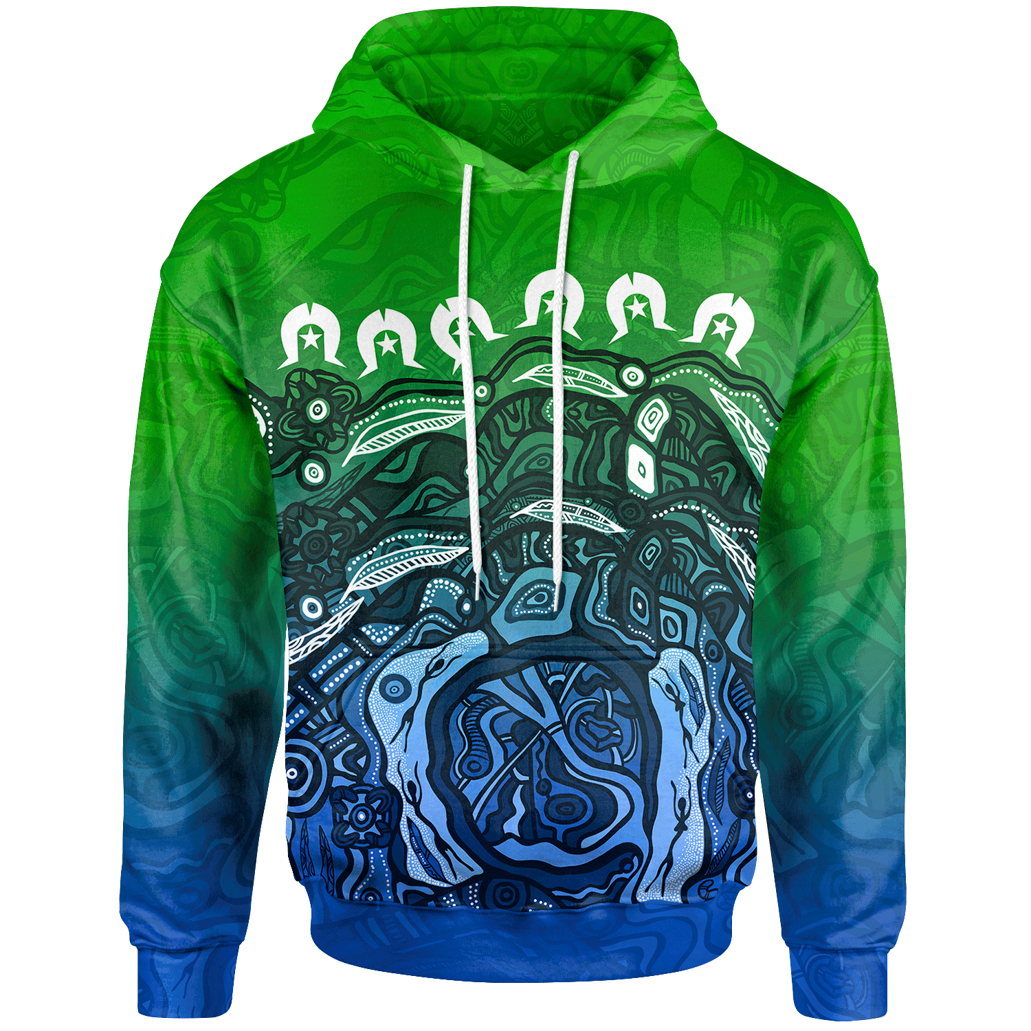 kid-torres-strait-islands-hoodie-blue-ocean-for