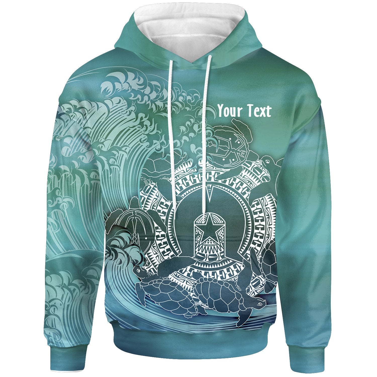 custom-aboriginal-hoodie-torres-strait-islands-in-wave