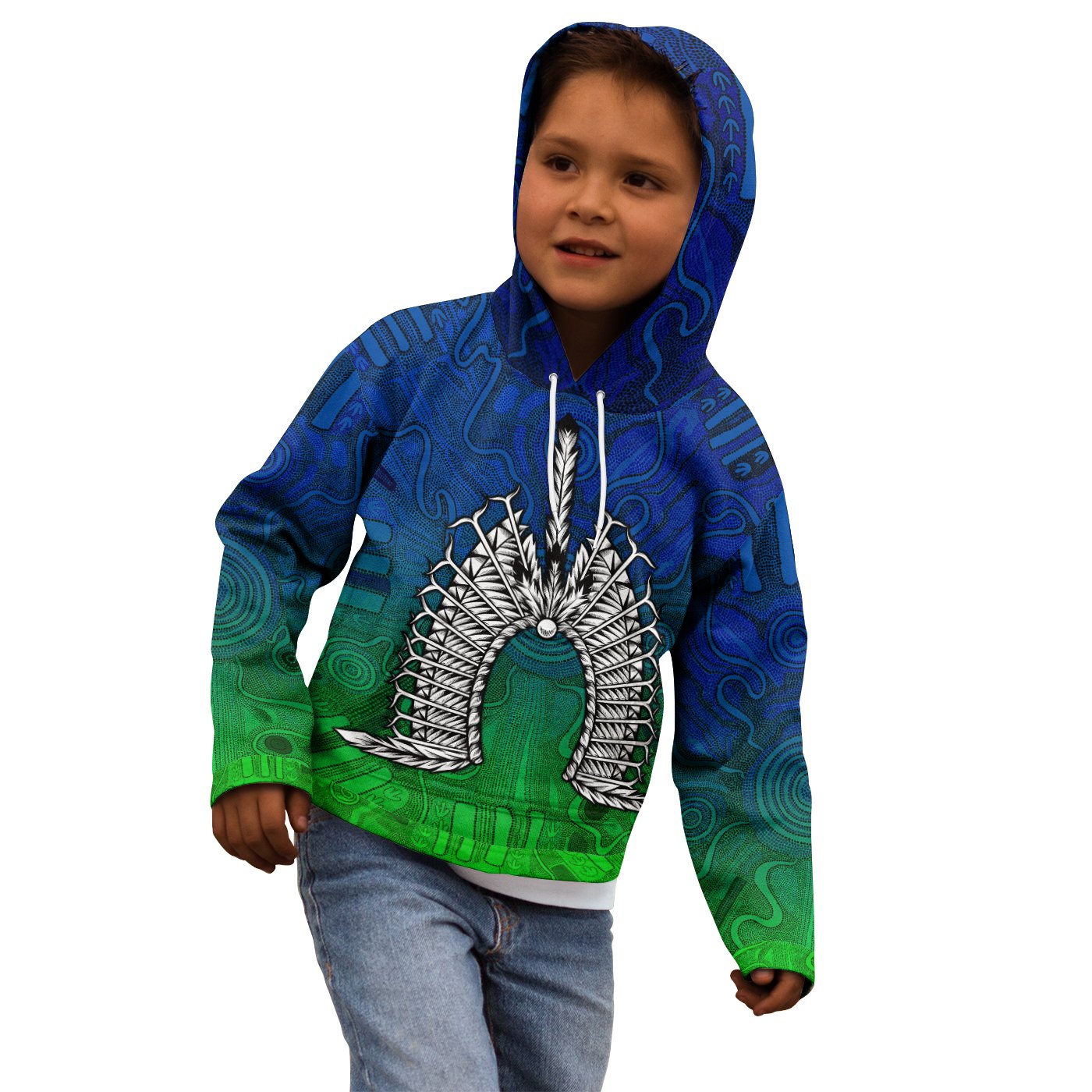 torres-strait-islander-kid-hoodie-dhari-mask