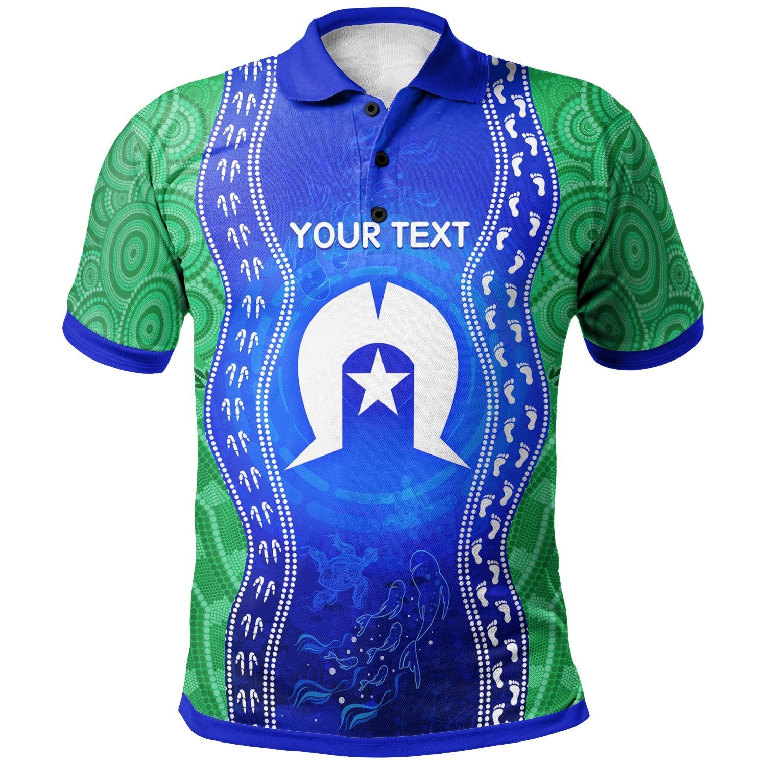 custom-torres-strait-islanders-polo-shirt-torres-symbol-with-aboriginal-patterns