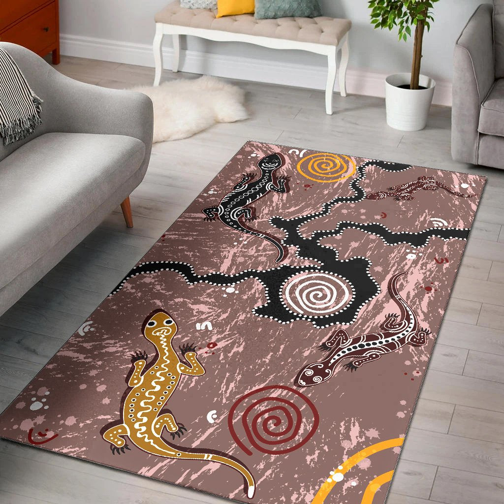 aboriginal-area-rug-lizard-family