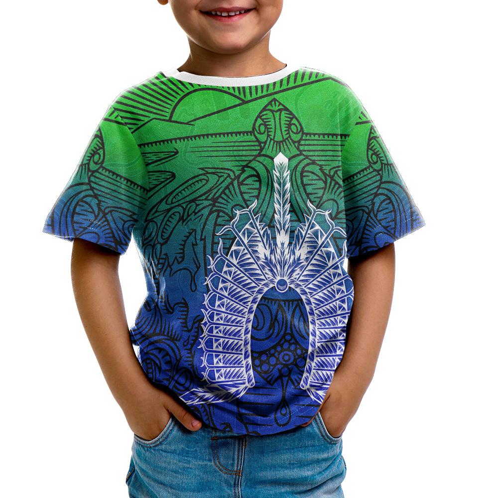 torres-strait-islanders-kid-t-shirt-turtle-and-dhari-mask