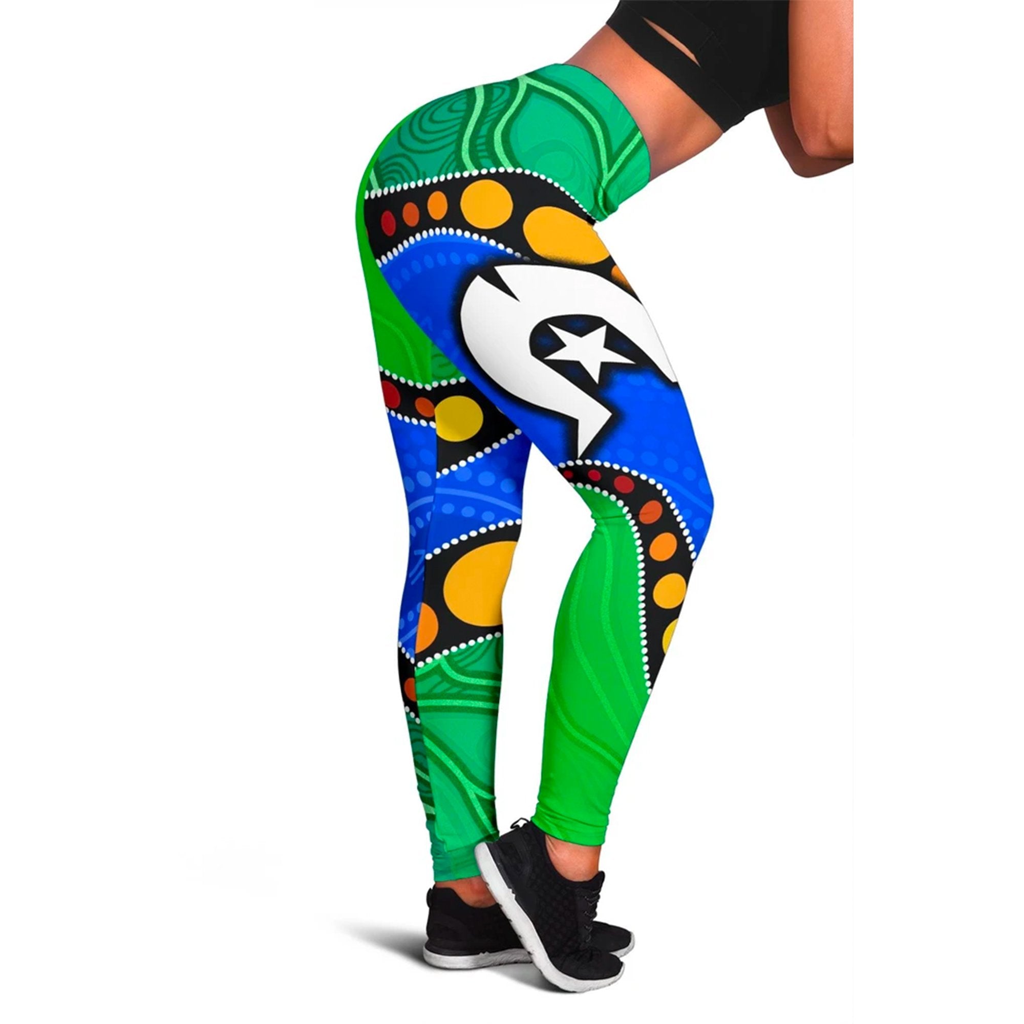 torres-strait-islands-womens-leggings-flag-with-aboriginal-patterns