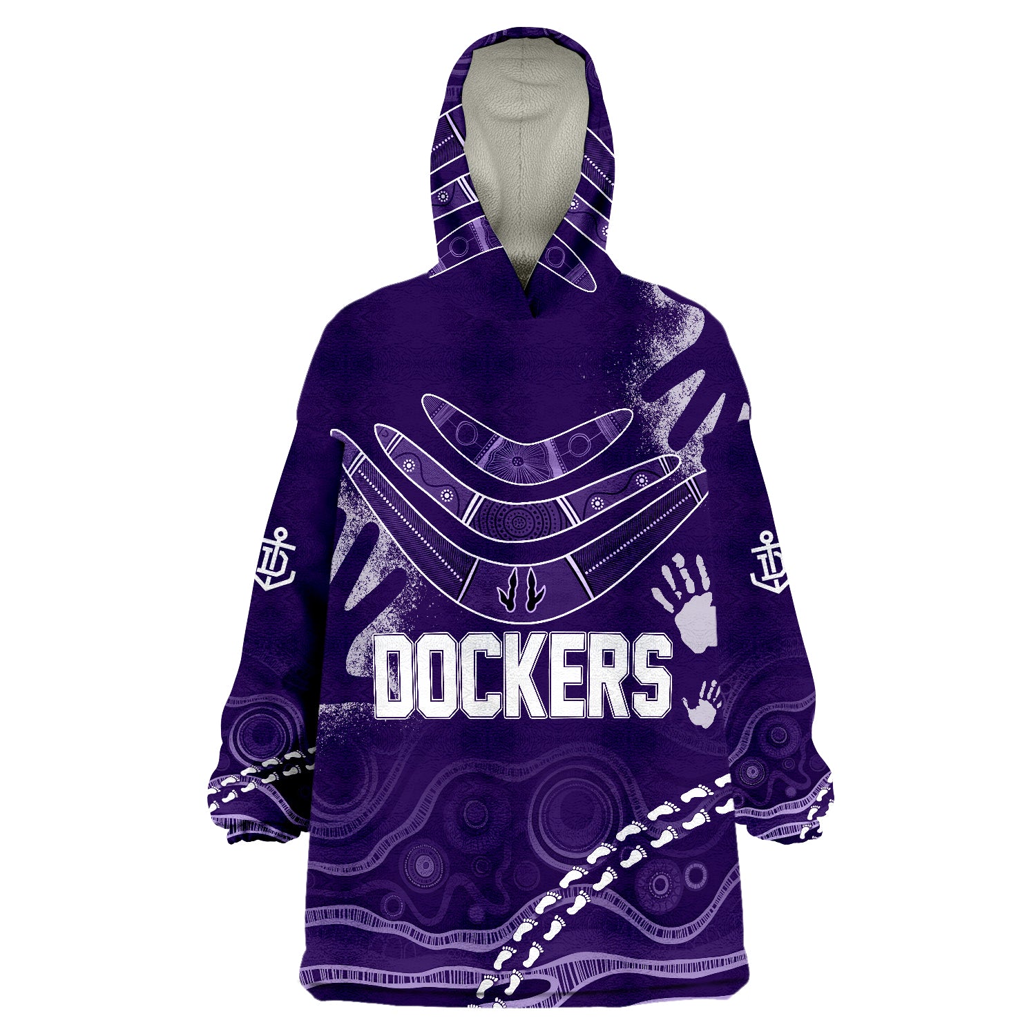 personalised-freo-dockers-aboriginal-purple-tsunami-wearable-blanket-hoodie