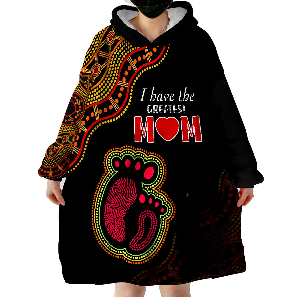 australia-mother-day-aboriginal-the-greatest-mom-wearable-blanket-hoodie