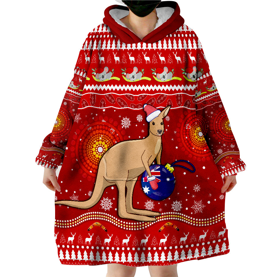 australia-christmas-aboriginal-kangaroo-wearable-blanket-hoodie