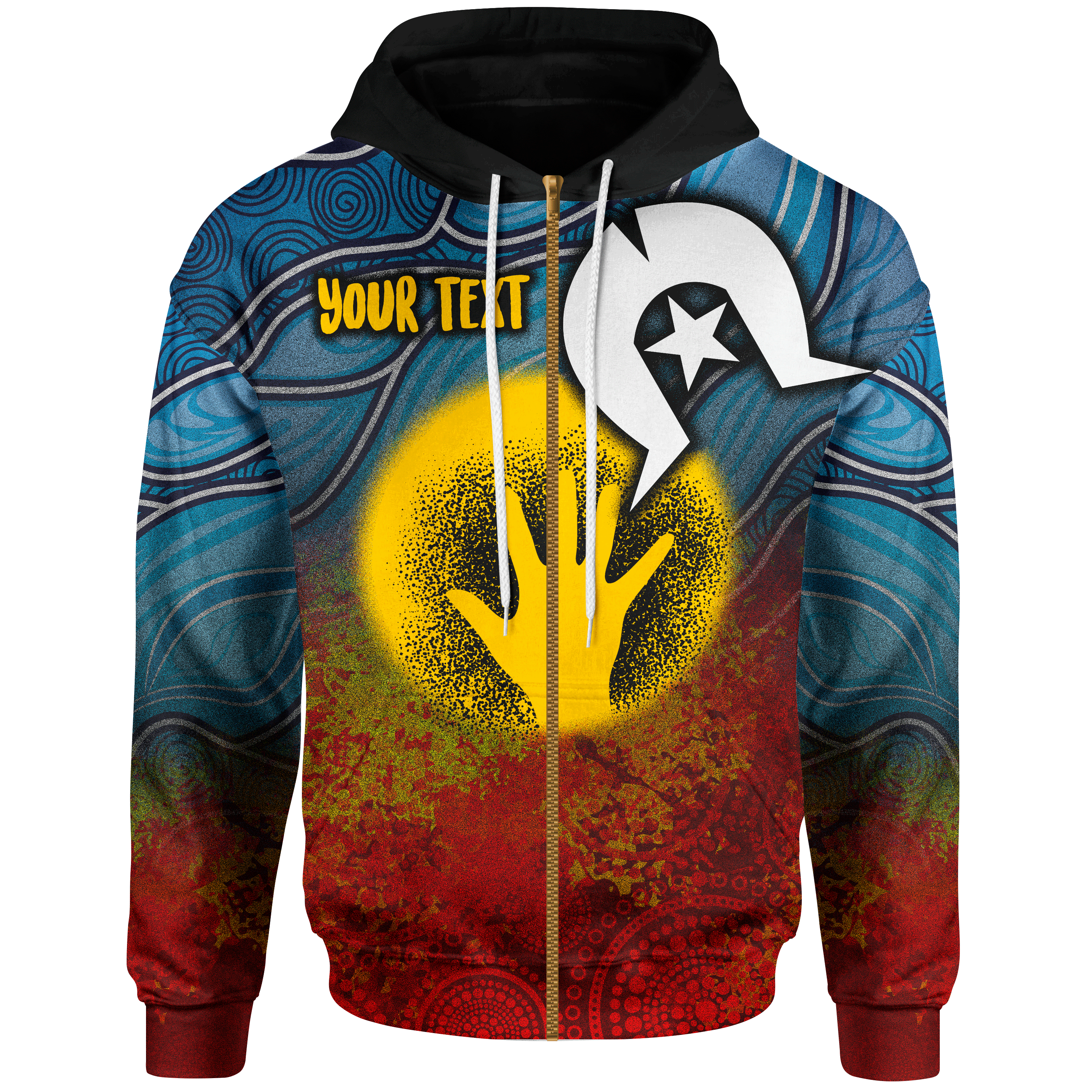 custom-kids-aboriginal-kids-zip-up-hoodie-aboriginal-and-torres-strait-islanders-flag