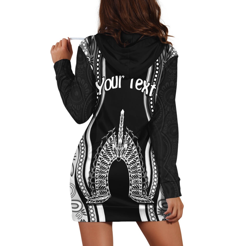 custom-personalised-torres-strait-islands-hoodie-dress-the-dhari-mix-aboriginal-turtle-version-black-lt13