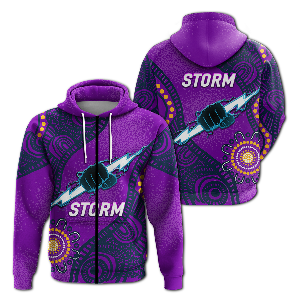 Storm Rugby 2022 Aboriginal Art Hoodie - LT12