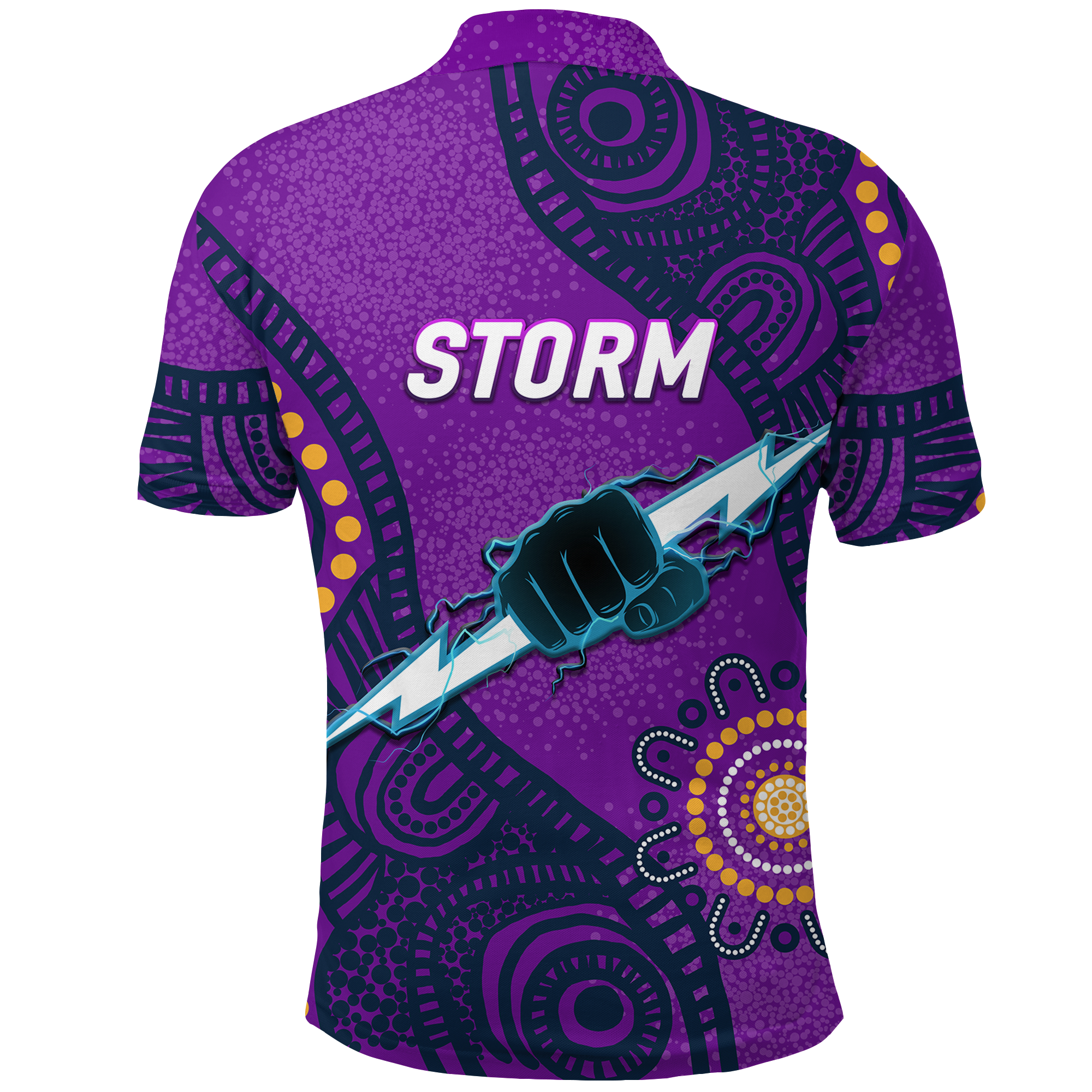 Storm Rugby 2022 Aboriginal Art Polo Shirt - LT12