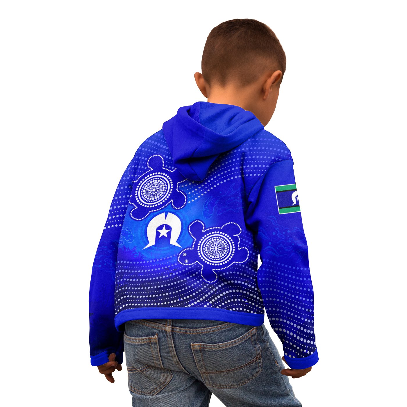 torres-strait-islanders-kid-zip-up-hoodie-torres-symbol-with-indigenous-turtle