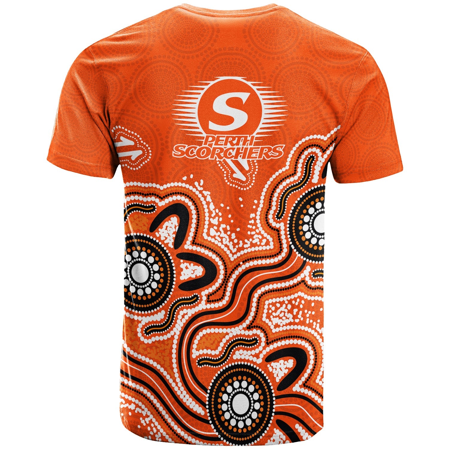 Perth Scorchers T shirt - Aboriginal Art - LT12 – Vibe Hoodie Shop