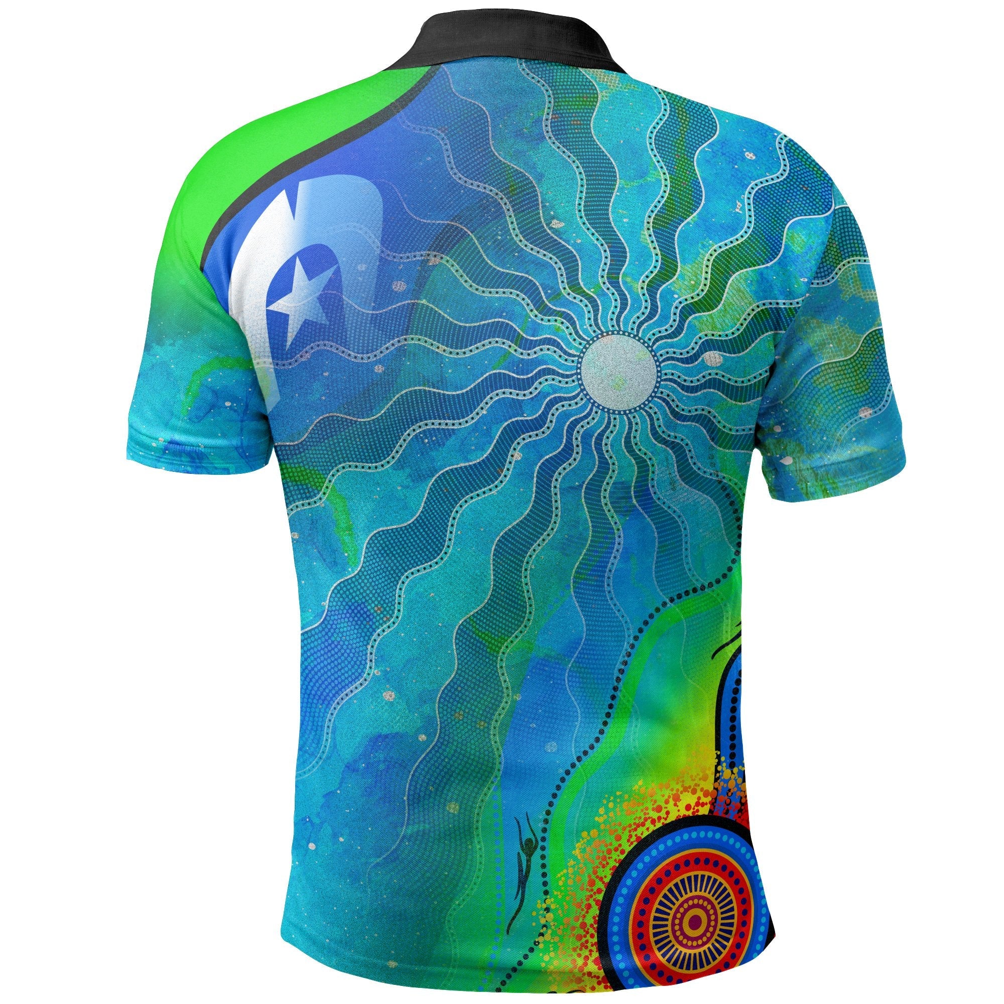 polo-shirt-torres-strait-islanders-flag-with-aboriginal-patterns-shirt