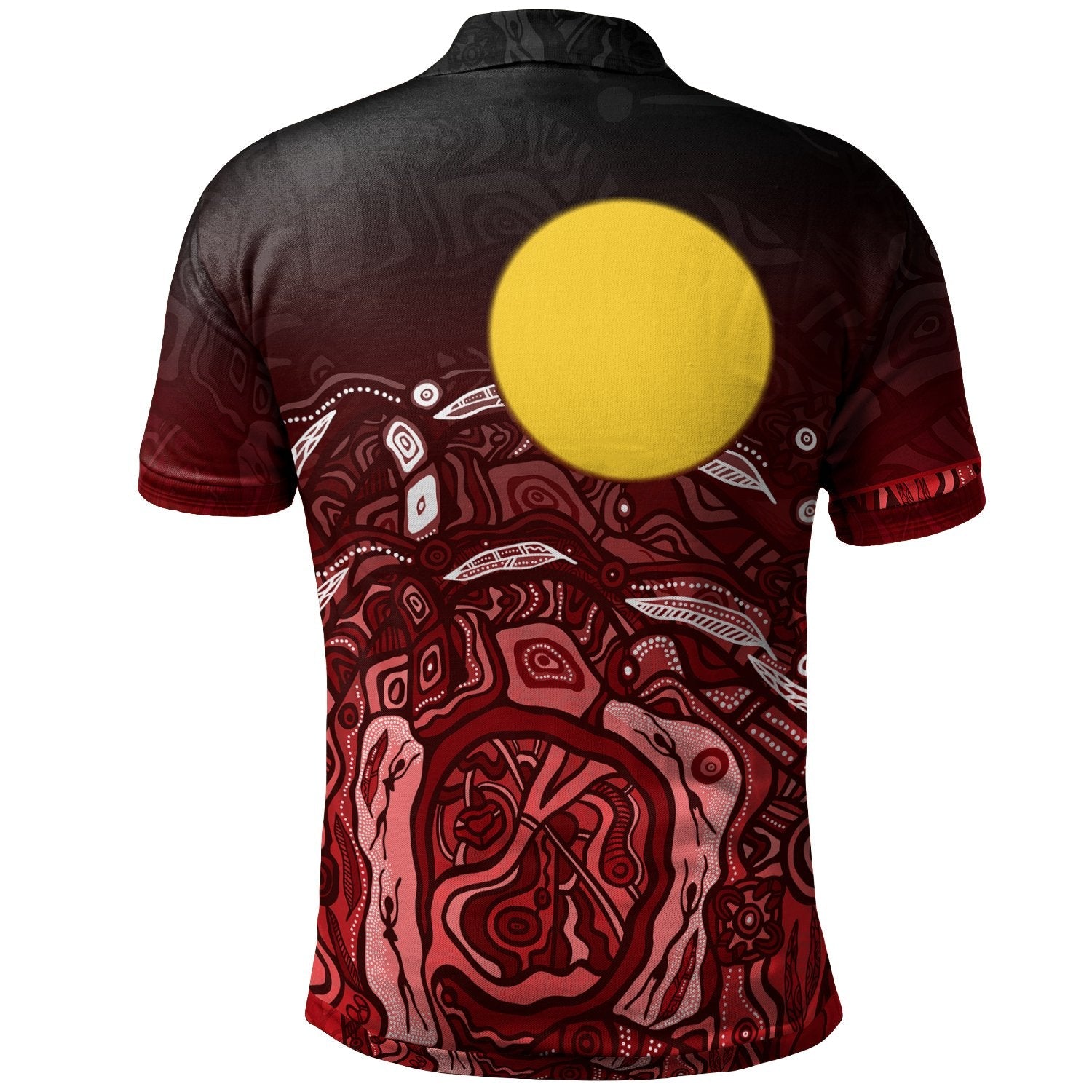 custom-aboriginal-polo-shirt-red-landscape