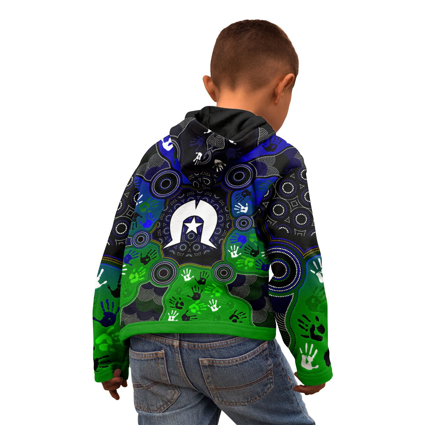 aboriginal-kid-zip-up-hoodie-torres-strait-symbol-with-indigenous-patterns