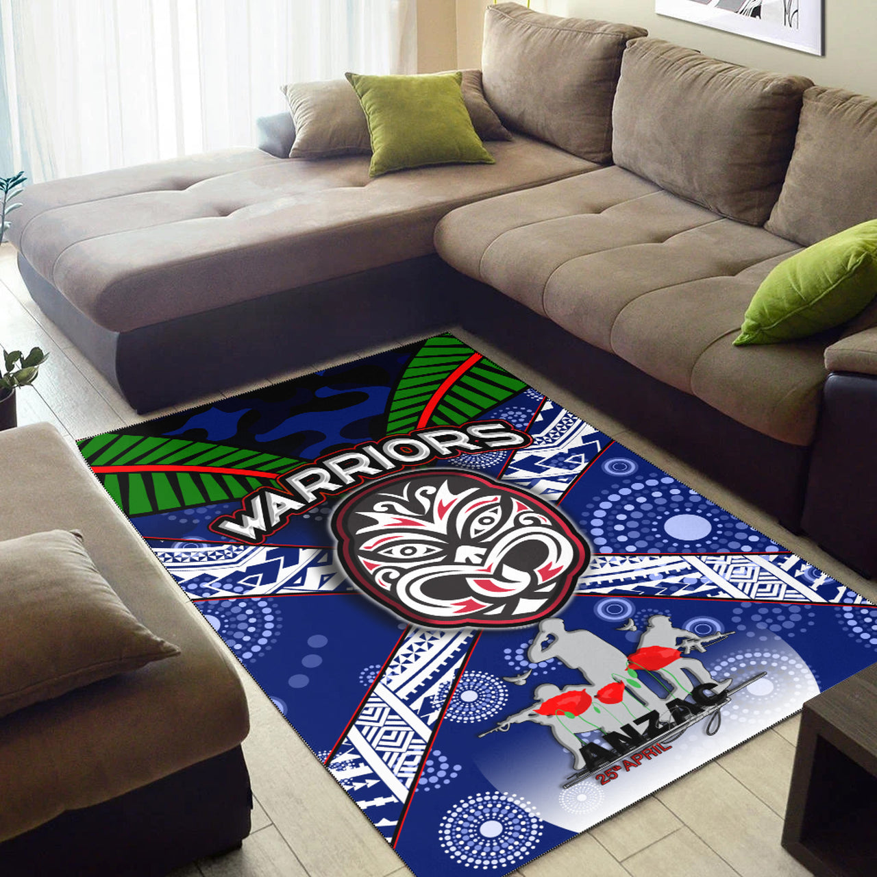 warriors-rugby-area-rug-aboriginal-dot-art-anzac-day-warriors-with-poppy-flower-patterns-area-rug-rlt12