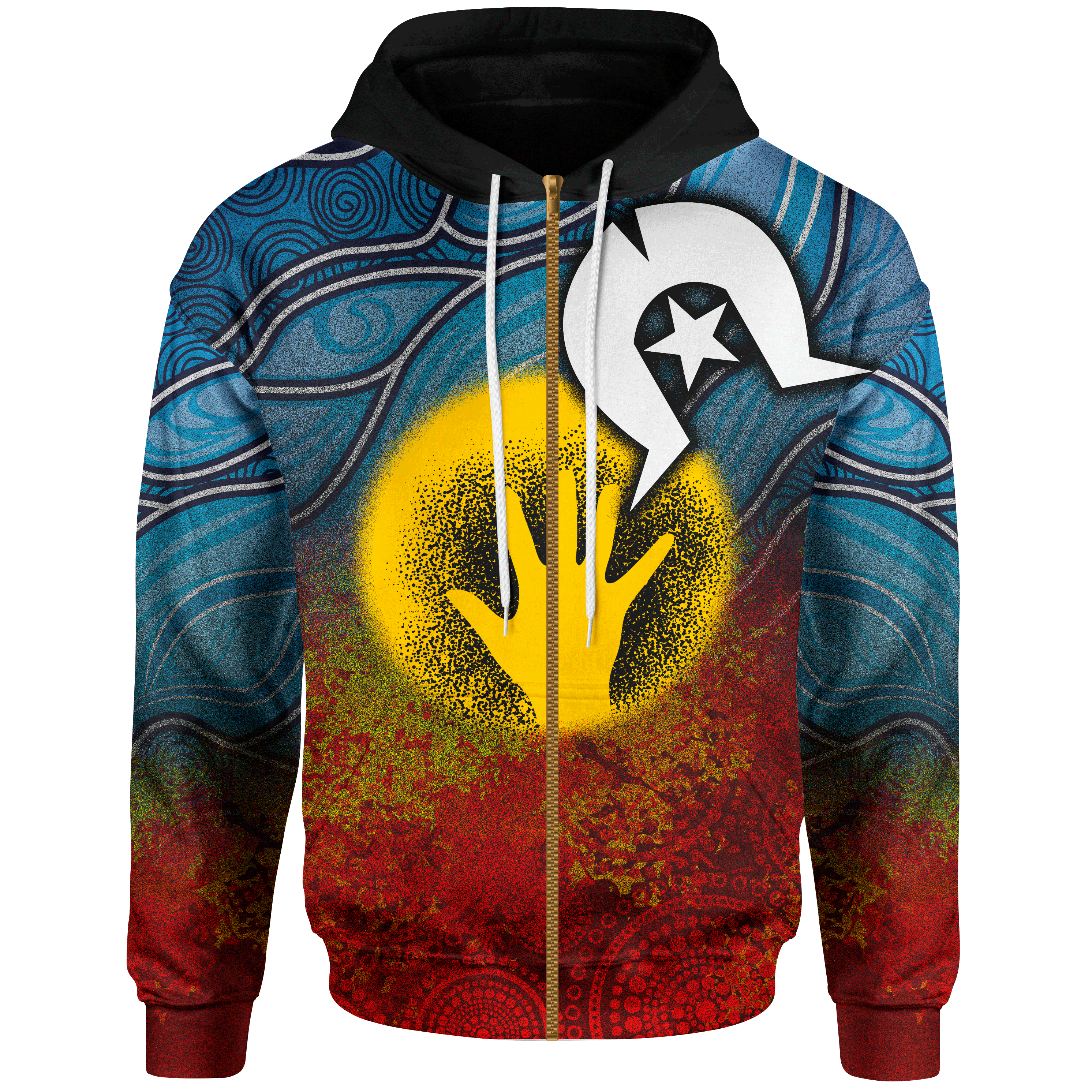 aboriginal-zip-up-hoodie-aboriginal-and-torres-strait-islanders-flag