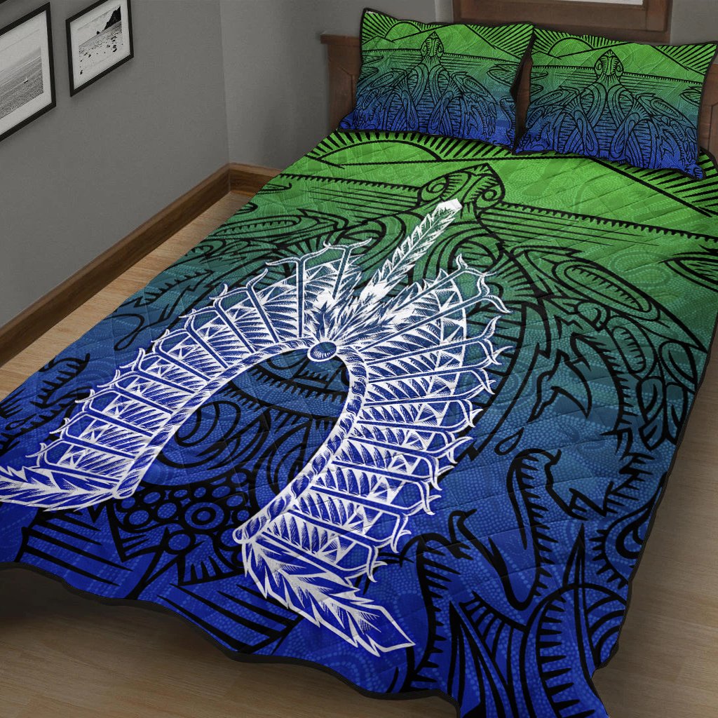 torres-strait-islanders-quilt-bed-set-turtle-and-dhari-mask