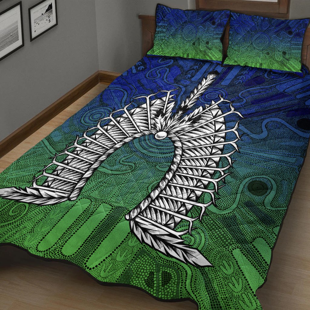 torres-strait-islander-quilt-bed-set-dhari-mask