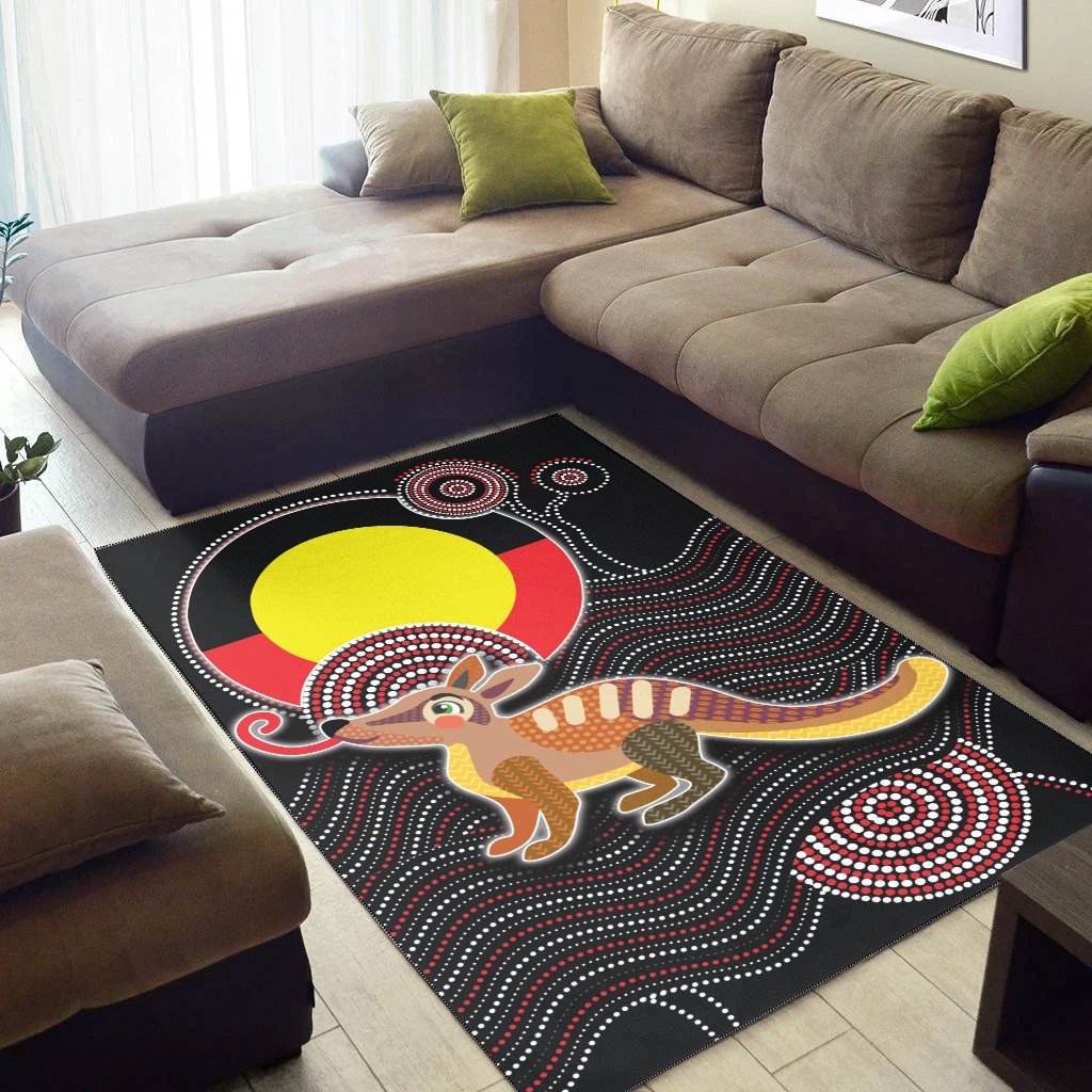 aboriginal-area-rug-numbat-with-aboriginal-flag