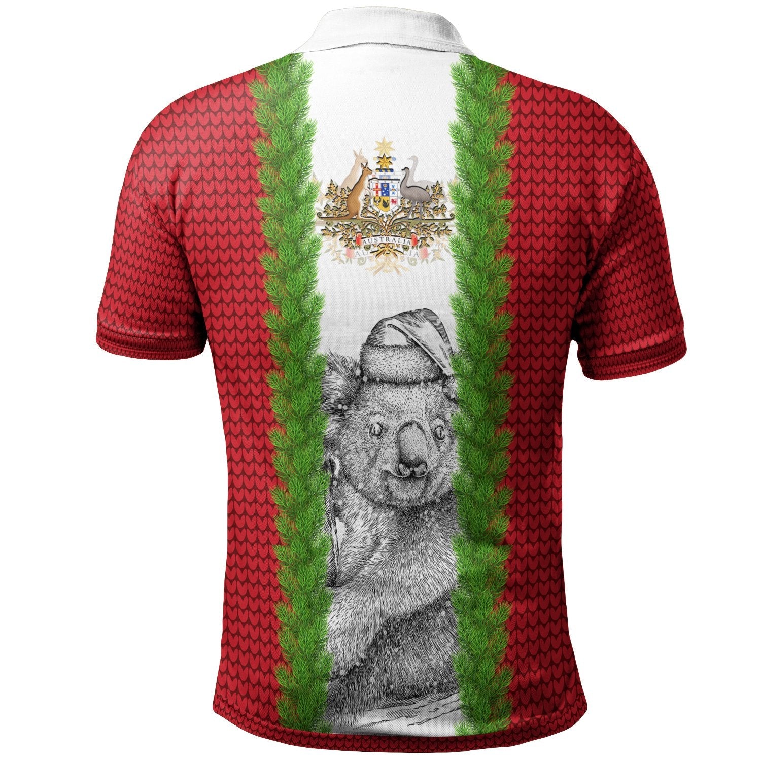 custom-australia-christmas-polo-shirts-merry-christmas-koala