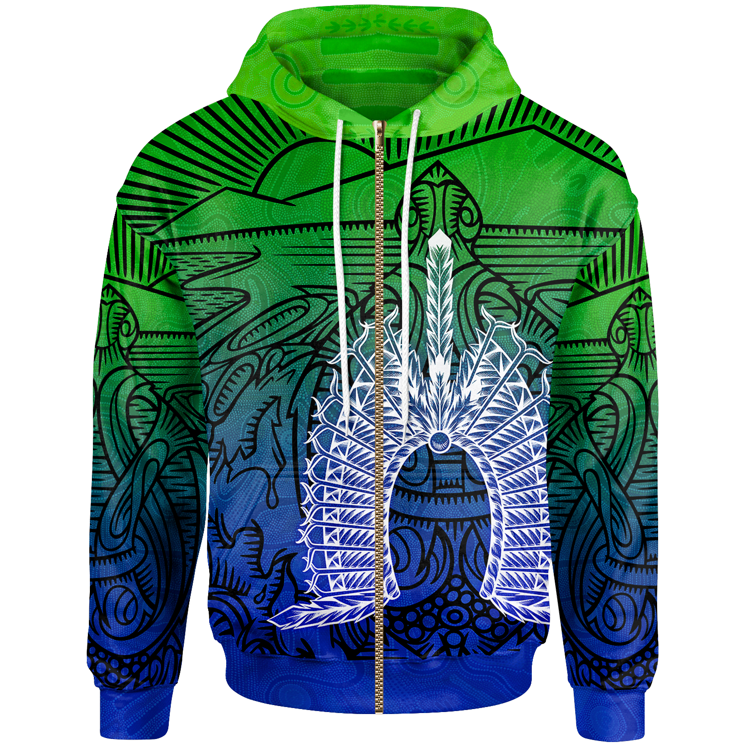 torres-strait-islanders-zip-up-hoodie-turtle-and-dhari-mask