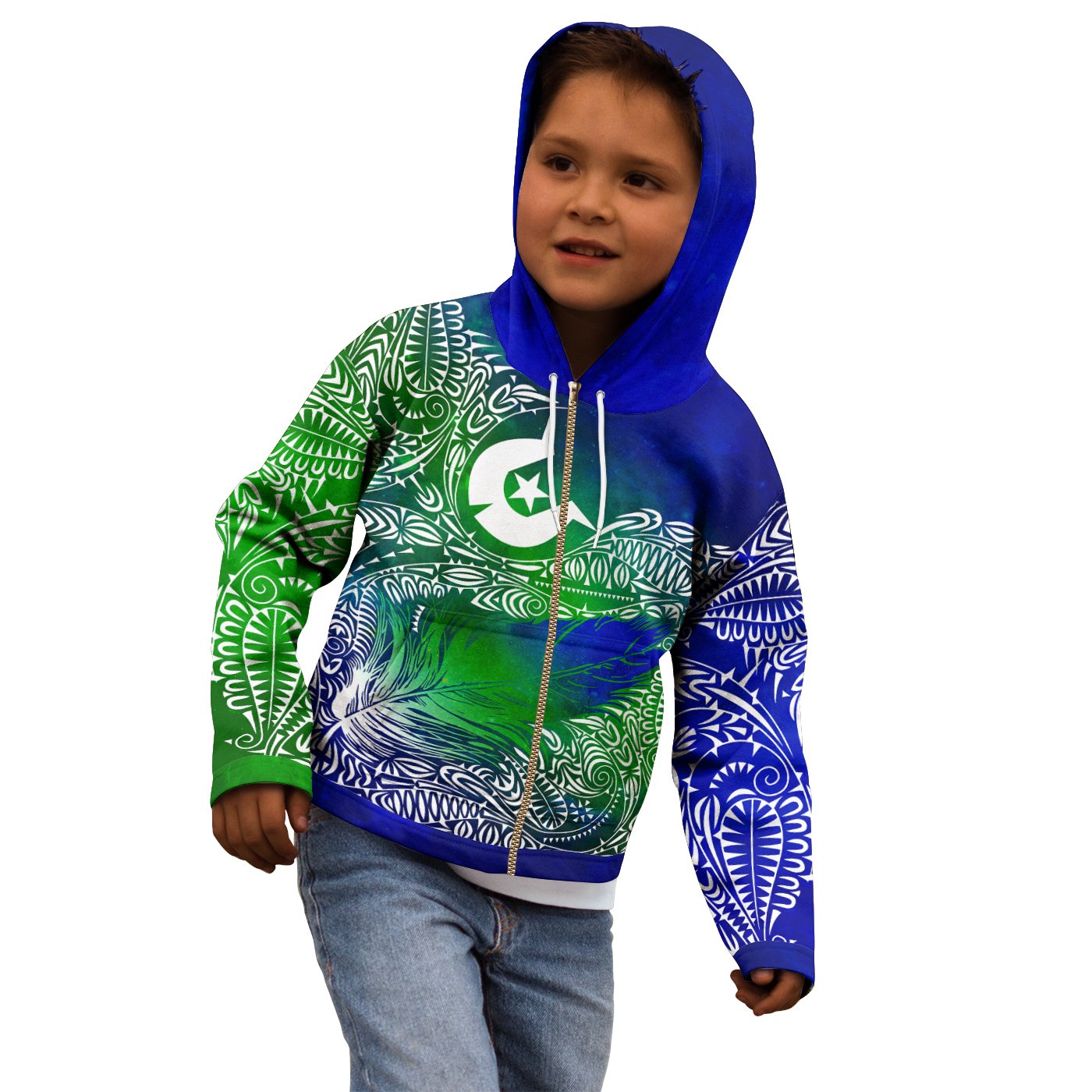 torres-strait-islander-kid-zip-up-hoodie-feather-torres-aether-bn15t