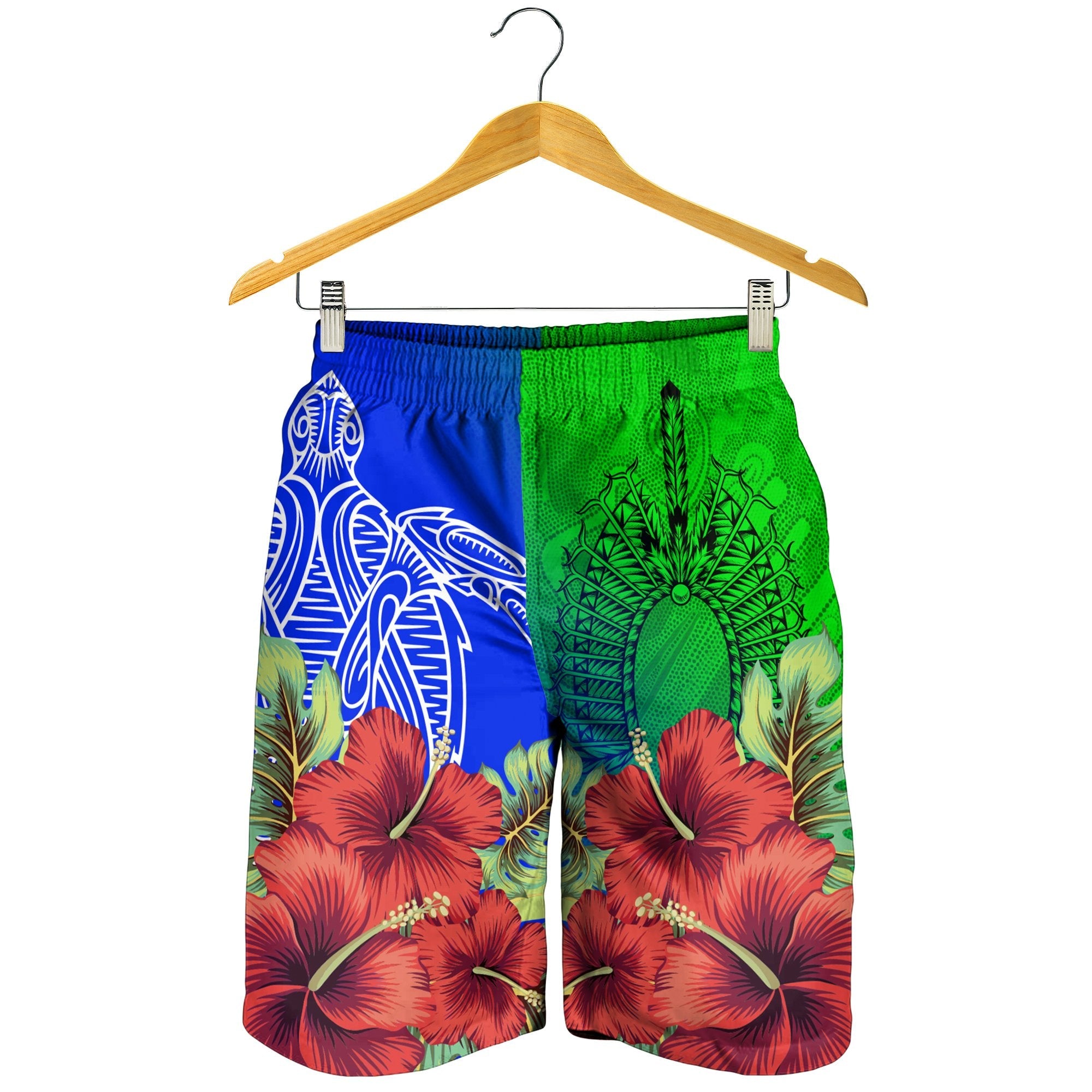 torres-strait-islanders-men-shorts-ocean-hibiscus