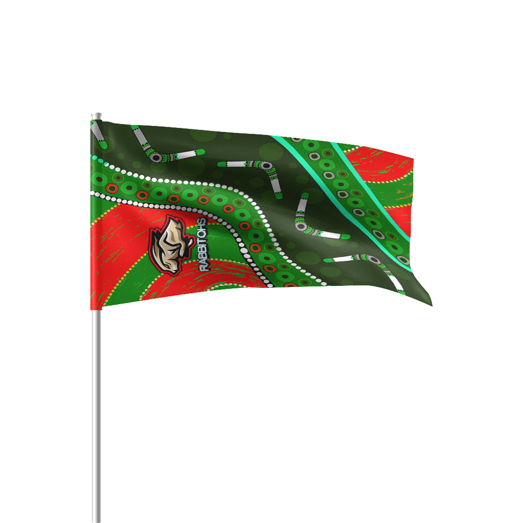 rabbitohs-aboriginal-rugby-flag-custom-indigenous-bunniess-army-flag