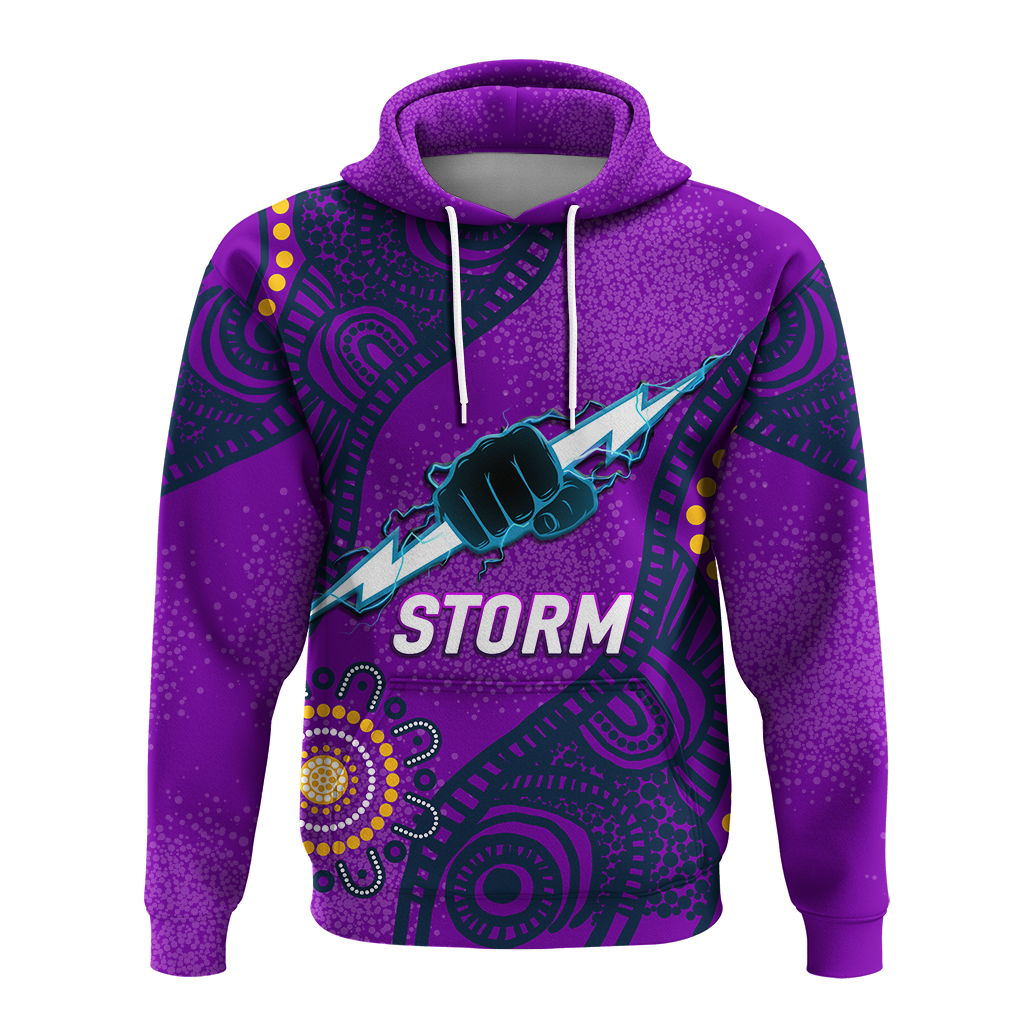 Storm Rugby 2022 Aboriginal Art Hoodie - LT12